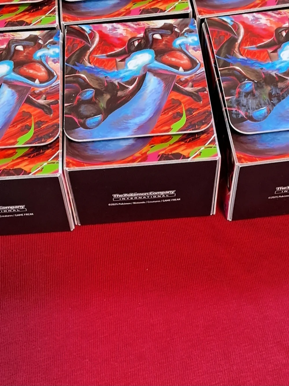 2025 Pokémon Charizard X Deck Boxes Set of Six With Dividers NM-MINT